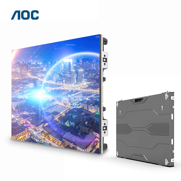 AOC P2全彩LED電子高清顯示小間距無縫拼接大屏幕視頻會議室內戶外舞臺背景墻宣傳柔性透明廣告屏